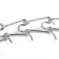 OEM ODM 2.25 mm Stainless Steel Pet Dog Training Metal Chain Dog Leash Collar Chain Iron Leash Chain Hook