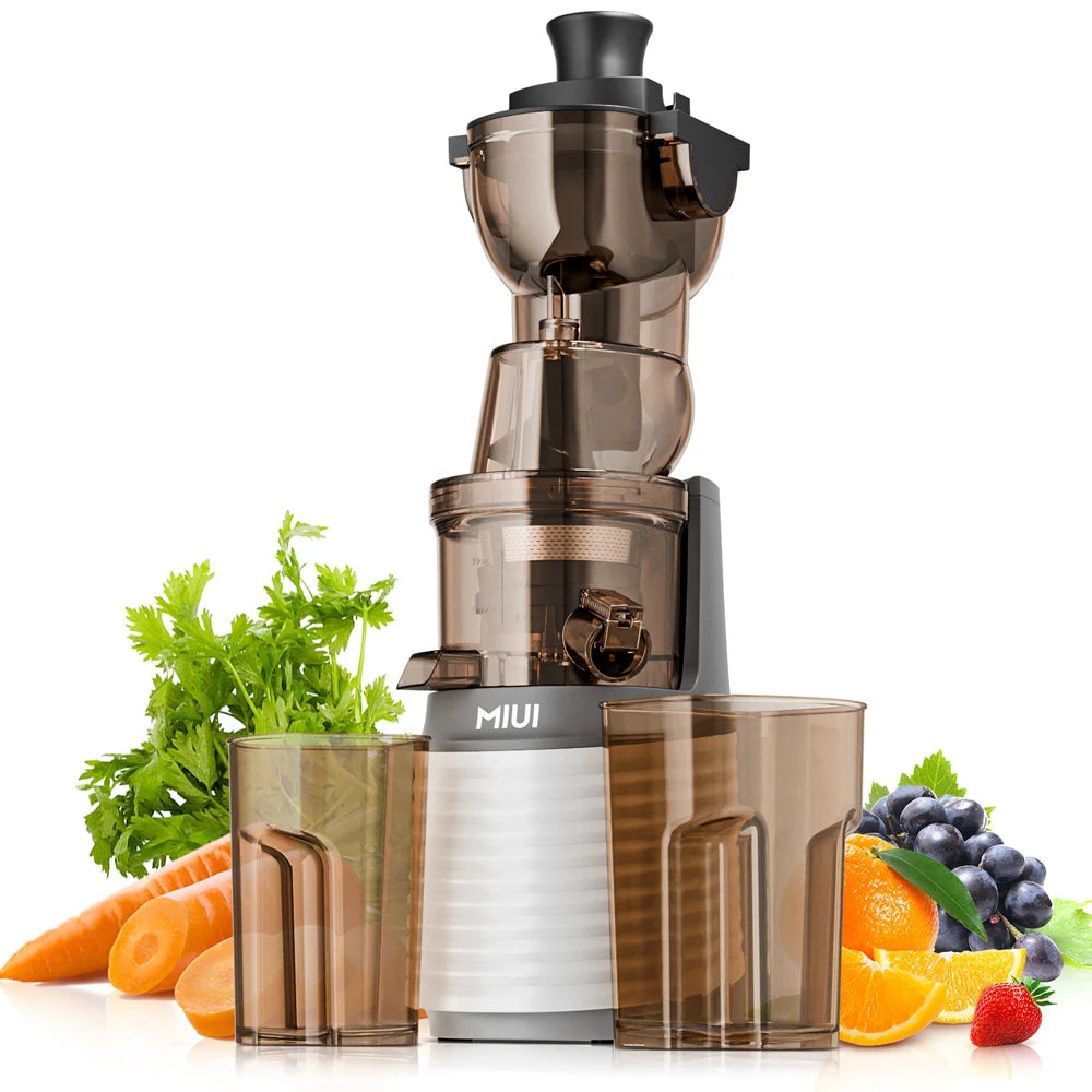 MIUI Slow Juicer Electric Cold Presses with Stainless Steel StrainerRated Power 250W Modle-Professional
