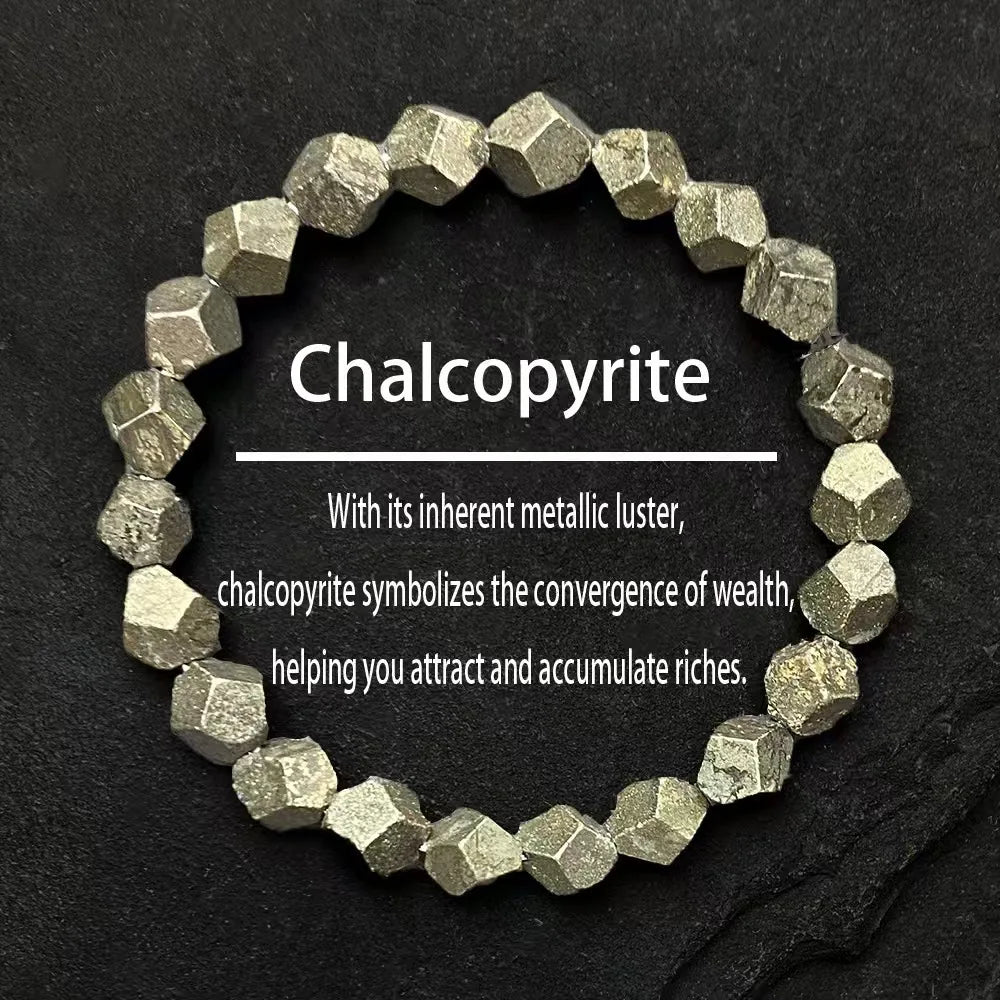 Popular Irregular Adjustable Jewelry Natural Pyrite Stone Diamond Beads Bracelet for Men Women Gemstone Gift MegaBDM