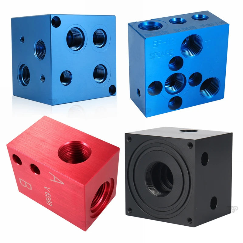 OEM Customized Hydraulic Valve Block Aluminum Manifold Valve Block Hydraulic Control Valve Manifold Block With Factory Price