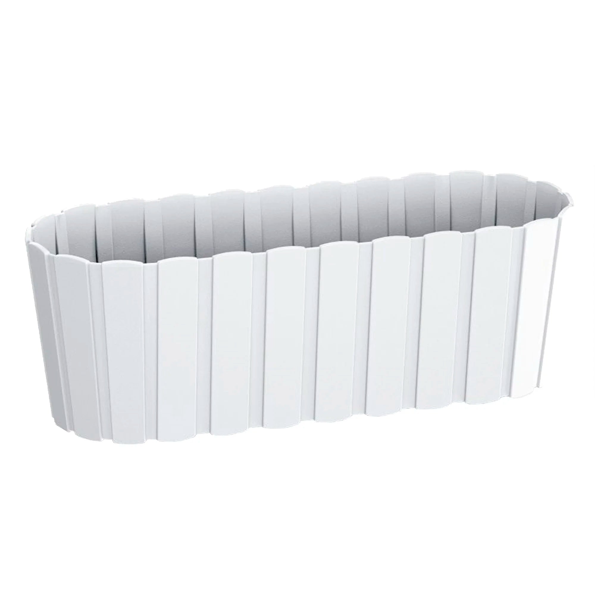 BOARDEE BASIC 7.9L balcony planter dimensions (mm) 587x144x130 color White