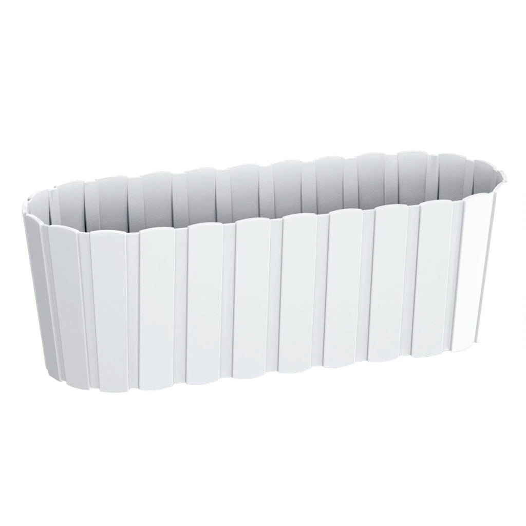 BOARDEE BASIC 7.9L balcony planter dimensions (mm) 587x144x130 color White