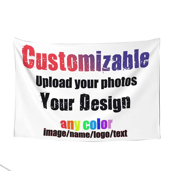 2024 New Product Free Design Personalized With Name and Photo Customized Wall Hanging Custom Tapestry Supporting Any Design MegaBDM