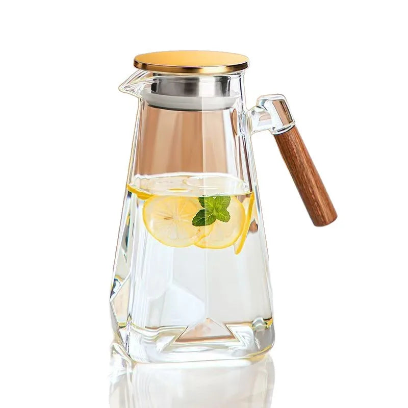 Household High Borosilicate Glass Cold Water Kettle/teapot Thickened Large Capacity Living Room Heated Cold Water Kettle