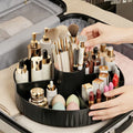 Rotating Desktop Cosmetic Storage Box - Compartment Shelf for Dresser Lipstick Eyeshadow & Makeup Brushes