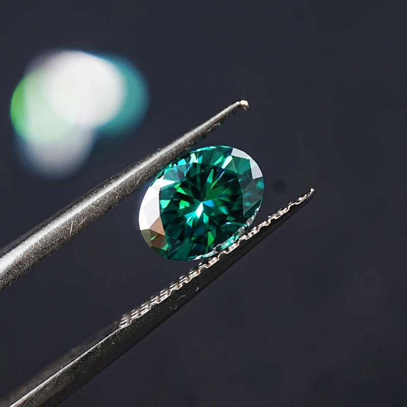 2024MO Brilliant Cut Moissanite Loose Stone VVS Diamond Tester Oval Moissanite Pass Diamond