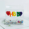 2025 Popular Hot Selling Happy Letter Candles Birthday With Heart in Parties MegaBDM