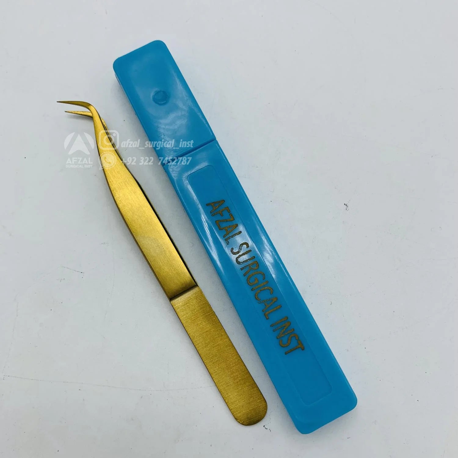 Professional Japanese Stainless Steel Eyelash Extension Tweezers Gold Diamond Grip Nano Fiber Curved Pointed Volume Applicator