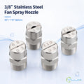 BSPT 3/8" High Quality 65Â°/110Â° Flat Fan Fog Cleaning Nozzle for Industrial Washing & Dust Suppression