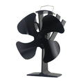 No Battery or Electricity Required Log Wood Burning Quiet Heat Powered Stove Fan