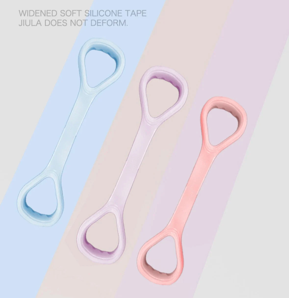 Women's Indoor Home Yoga and Pilates Stretching Band with Figure Eight Elastic Band TPR Material for Back Leg Shoulder Exercises