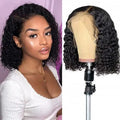 New Skylark Deep Wave Short Hair 100% High Temperature Fiber Machine Made Womens Dailywear Wig