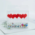 Home Decoration Birthday Candle Decorative Candles Birthday Gift With Red Heart Shape Candles
