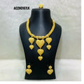 Handmade African Brass Metal Necklace Sets - Ethnic Tribal Statement Jewelry - Artisanal Geometric Brass Choker Sets