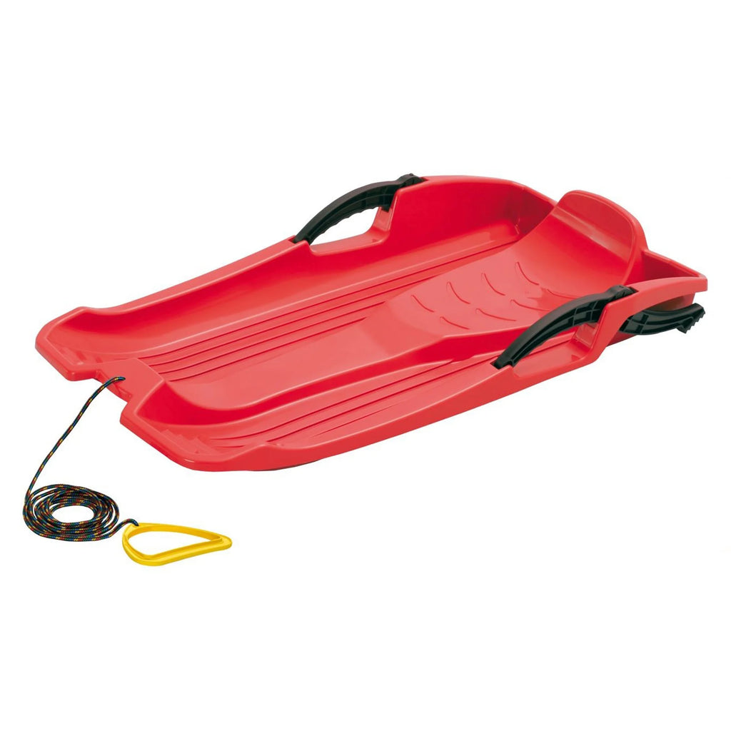 Steerable hornet sled with brakes and rope
