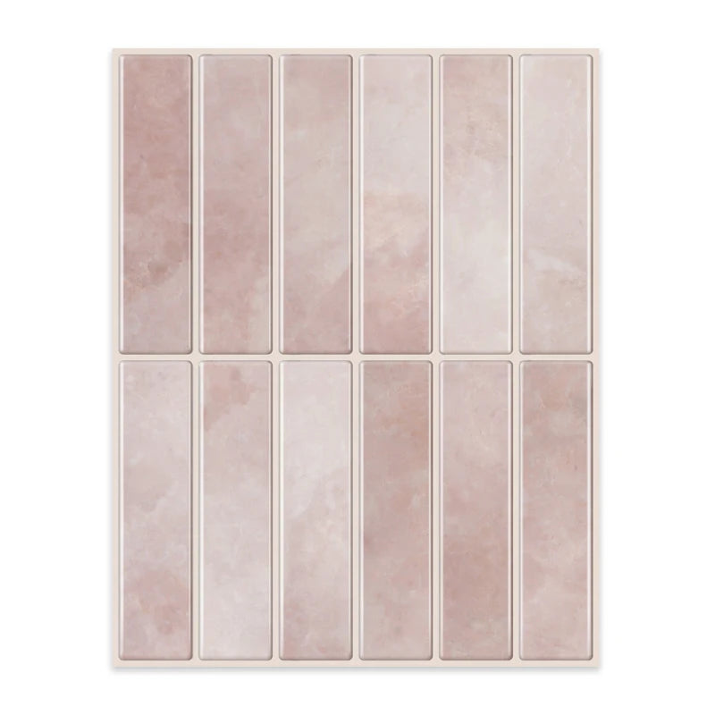 Jorunns DIY Home Wall Decor pink Bathroom Wall Tiles Peel and Stick 3d Wallpaper Tile Mosaic