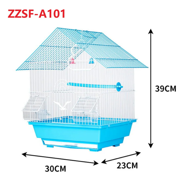 Wholesale Budgerigar Metal Bird Cages Small Parrot Bird Cage Birds Breeding Cage Canary Outdoor Bird Cage for Lovebird