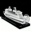 Custom JWFH K9 Crystal Ship Model Cruise Yacht FAIRY Style April Fool's Day Any Shape OEM ODM Engraved Logo Factory Direct MegaBDM