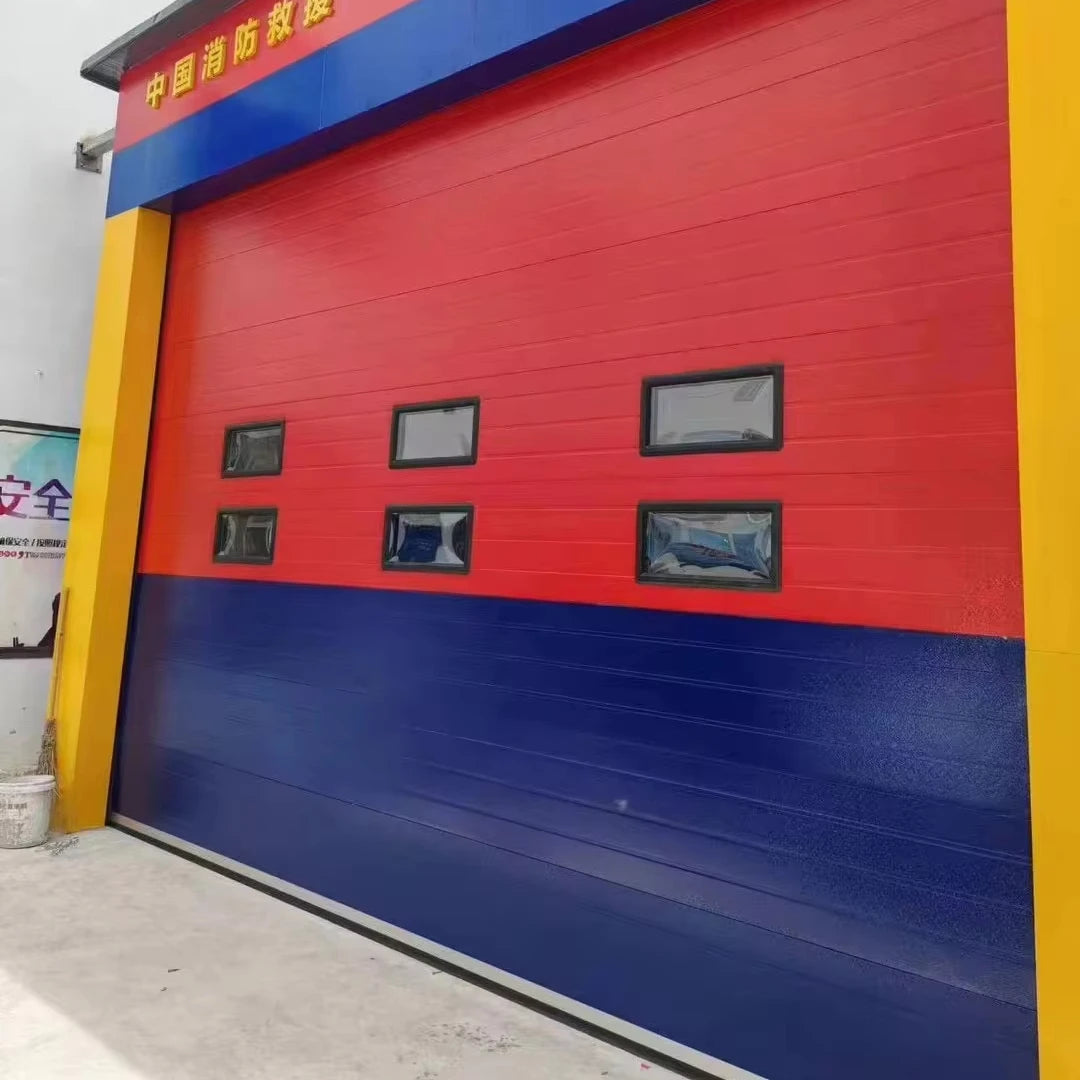 AS2047 CE ISO9001 ISO14001 ISO45001 TOMA Electric Industrial Lifting Door Vertical Lifting Door PU Foam Inside for Warehouse