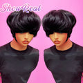 Wholesale Short Bowl Cut Wigs Human Hair Glueless Wigs Vendor Pixie Cut 100% Human Hair Wig Wear and Go With Bangs Raw Hair