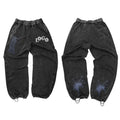 Unisex Vintage Sweatpants Custom Logo Acid Washed Flared Baggy Straight Leg Oversized Heavyweight 350g Cotton Polyester Pants