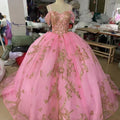 Jancember 231062 Fashion Pink Off Shoulder Lace Fabric Evening Party Dresses