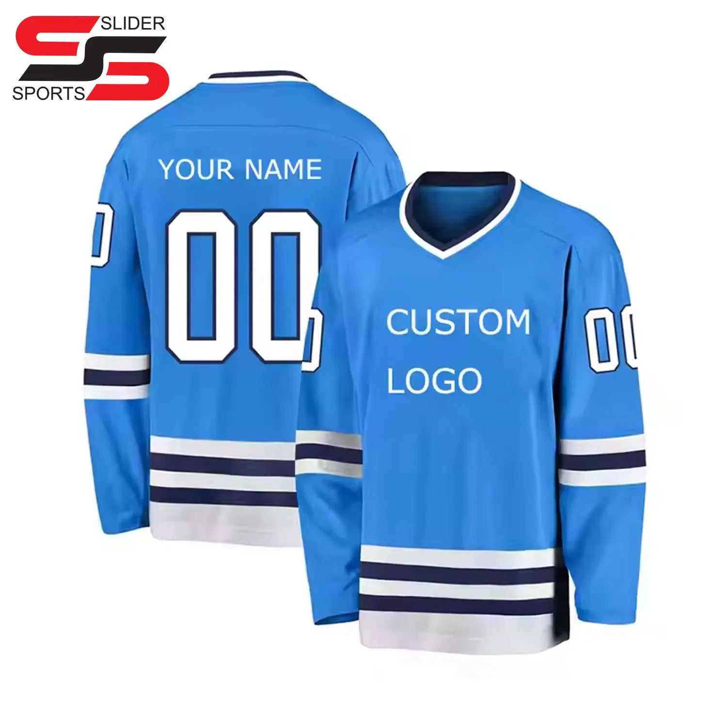 Sport Team Custom Made Logo Digital Print Breathable Quick Dry OEM Service Reversible Ice Hockey Jersey 100% Polyester Anti-UV