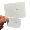 Customized Size White Earring Display Card Cardboard With Thank You Logo
