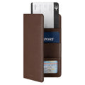 Custom Logo Multiple Color Wholesale Anti-theft RFID Blocking Long Credit Card Holder Wallet Leather Passport Cover MegaBDM