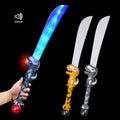 New Arrivals Glow in Dark Knife Lightsaber Music for Kids' Cosplay Party Supplies Outdoor Festival Accessory LED Dinosaur Sword