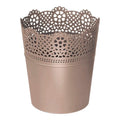 LACE flower pot dimensions (mm) 160x160x185 Mocca color