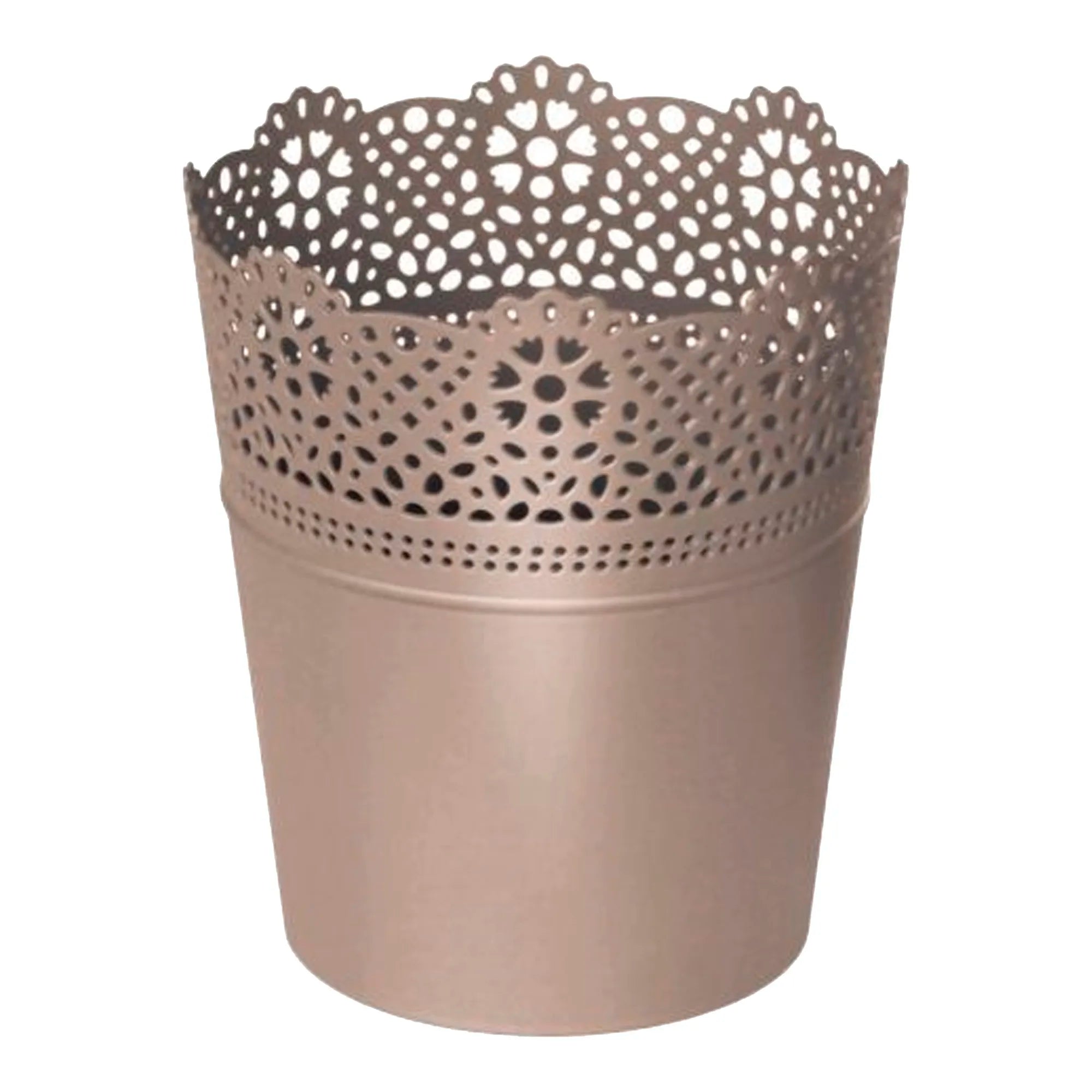 LACE flower pot dimensions (mm) 160x160x185 Mocca color