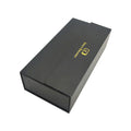 Wholesale Sunglasses Eyewear Gift Box Black Hard Cardboard with Flip Magnetic Closure Rigid Paper Box Grey Board