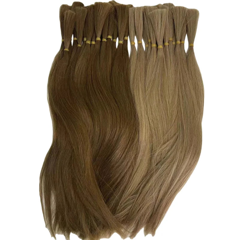 Exclusively 12A Grade 100% Brazilian Virgin Single Donor Remy Human Hair Extension 16"-26" 50+ Colors Bulk Hair Professional