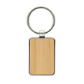 RCS Rectangular Metal Keychain Straight Advertising Keychain