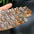 Authentic Garden Quartz S925 Mini Landscape Phantom Crystal Reiki Healing Pendant Natural Inclusion No Two Alike Valentine's Day