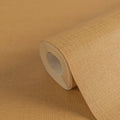 Made in Germany - Plain Wallpaper rolls Colour Yellow - Non Woven Vinyl - Factory Wallpaper Textile Structure - 1005 x 053 m