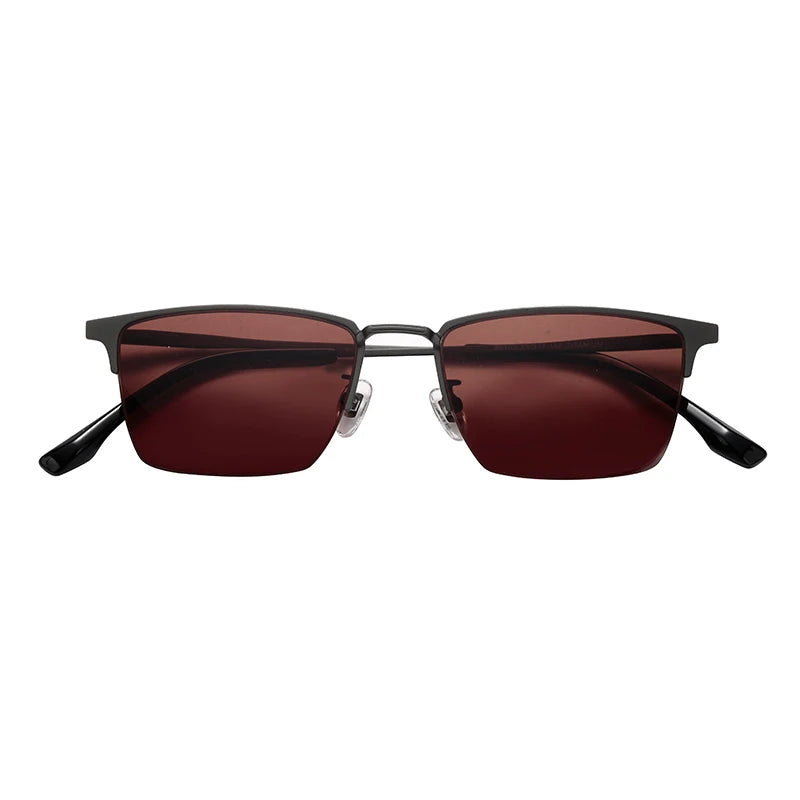 Wholesale Custom Logo Unisex Titanium Frame Polarized Glasses Tac Lens High Def Sunglasses