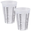 2x Measuring Jug for Small Quantities With Internal Measuring Cone 250 ml Mario Transparent/Black