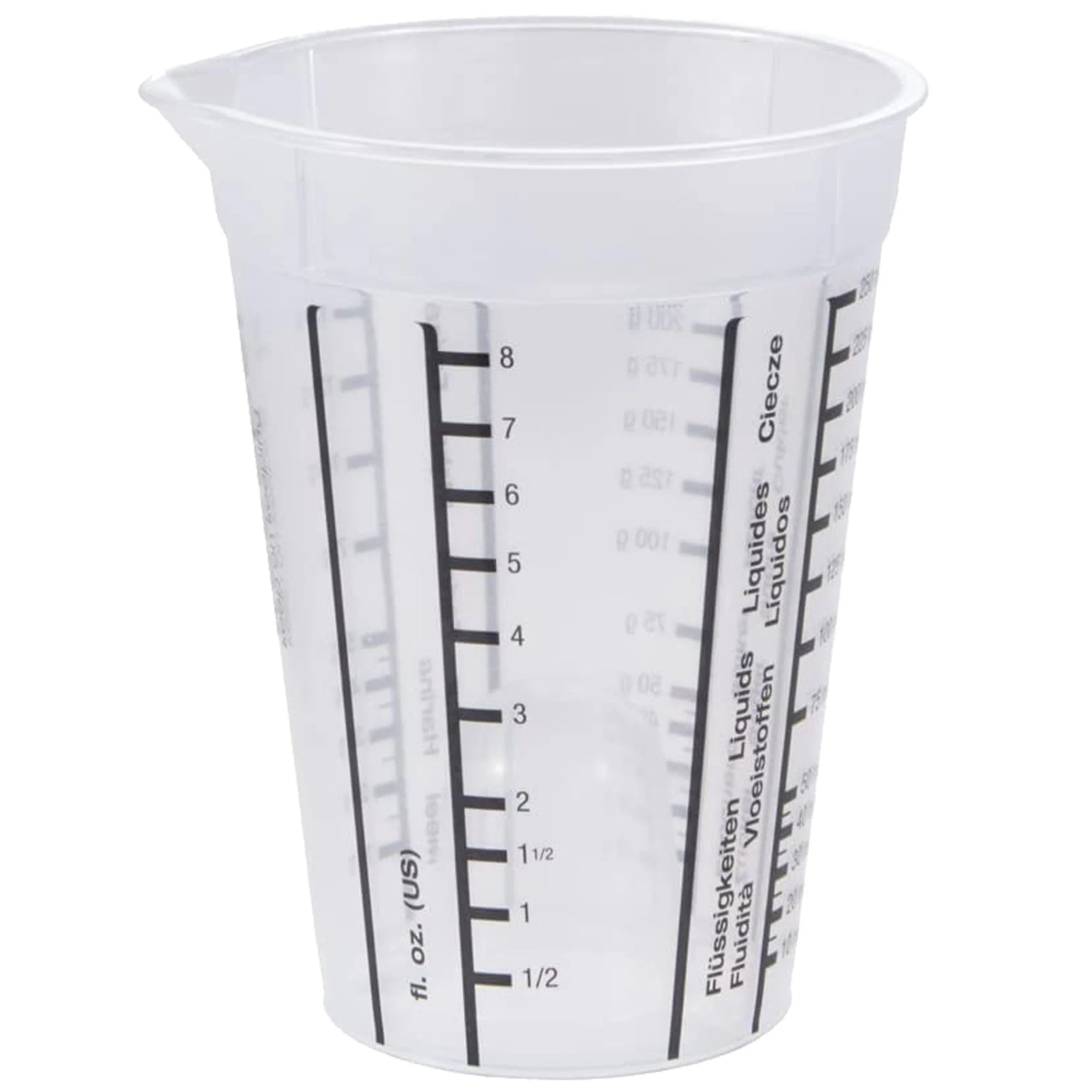 Measuring Jug for Small Quantities With Internal Measuring Cone 250 ml Mario Transparent/Black