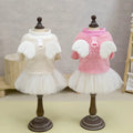 Pet Dog Cat Clothes Luxury Dress for Dog Skirts Pets Outfits Autumn Winter Clothes Puppy Dress Clothes for Dogs