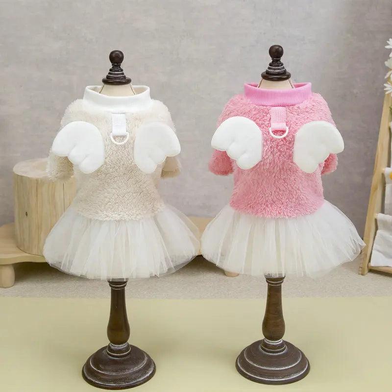 Pet Dog Cat Clothes Luxury Dress for Dog Skirts Pets Outfits Autumn Winter Clothes Puppy Dress Clothes for Dogs