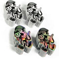 Custom High Quality Vinyl Holographic Waterproof Die Cut Rainbow Effect Kawai Dinosaur Holo Stickers