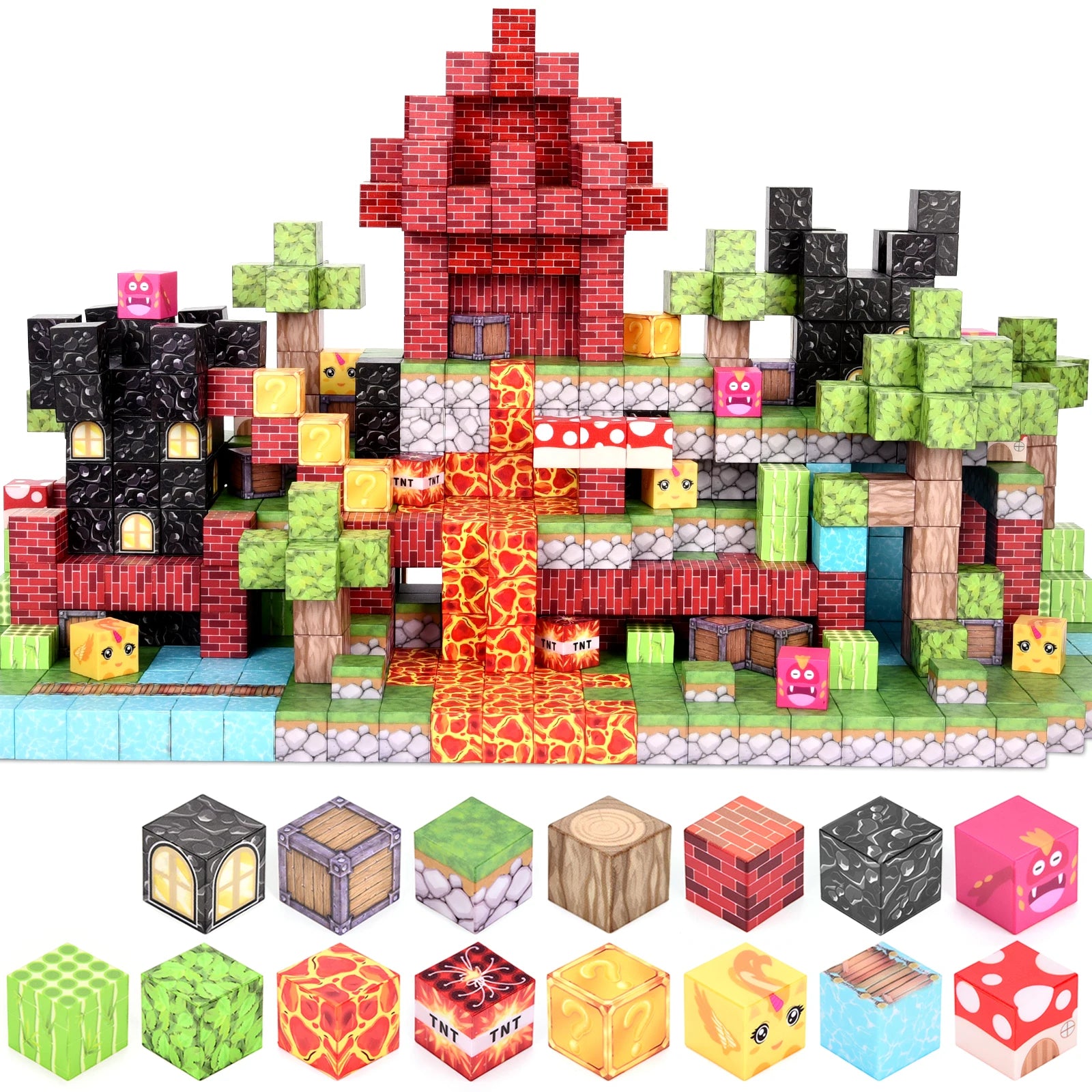 Factory Direct 108 Pcs Preschool Must Haves Toy Tiles Kids STEM Magnet Building Toy for Kids Creative Games