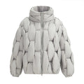 2026 Winter New Fashion Loose Plus-Size Knitted Waterproof Long Polyester Padded Coats Unisex Couples Outerwear Foreign Trade