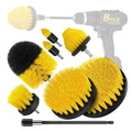 Zhenda 8 Pcs Drill Cleaning Brushes Kits with 150mm Extension Rod Car Body Wheel Household Cleaning Brushes