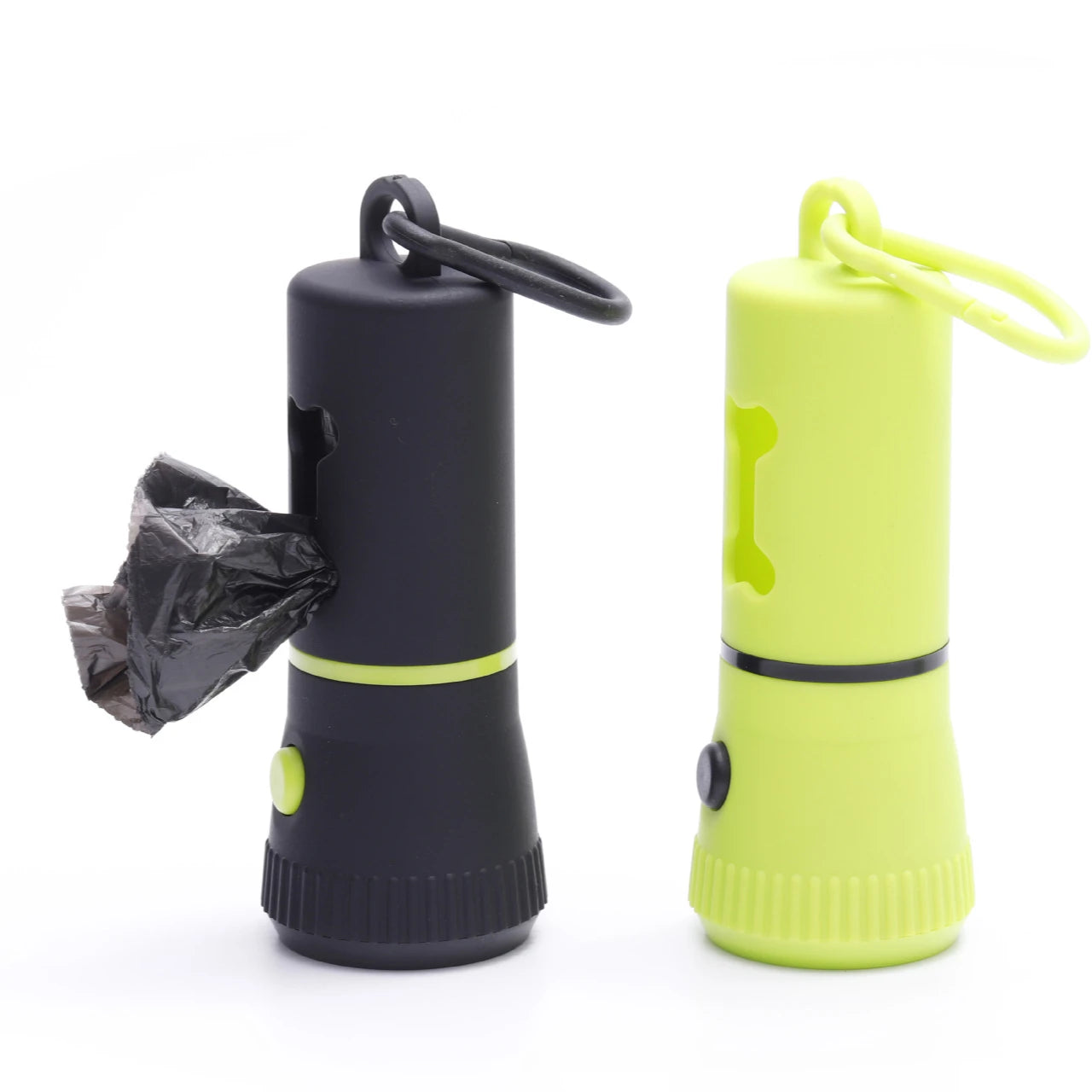 Free Sample Custom Eco-Friendly PVC Clear Dog Poop Waste Bag and Waterproof LED Light Dispenser with Hand Sanitizer MMG