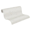 Made in Germany - Wallpaper rolls Flowers Grey White - Non Woven Vinyl - Modern Wallpaper Floral for Walls - 1005 x 053 m