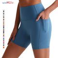 Tummy Control Women's Biker Shorts High Waist Yoga Pants Workout Athletic Gym Running Shorts with Pockets