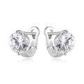 925 Sterling Silver Diamond Earrings Fashion Victorian Huggie Style Gold Plated for Women Trendy Victorian Jewelry for Gifts
